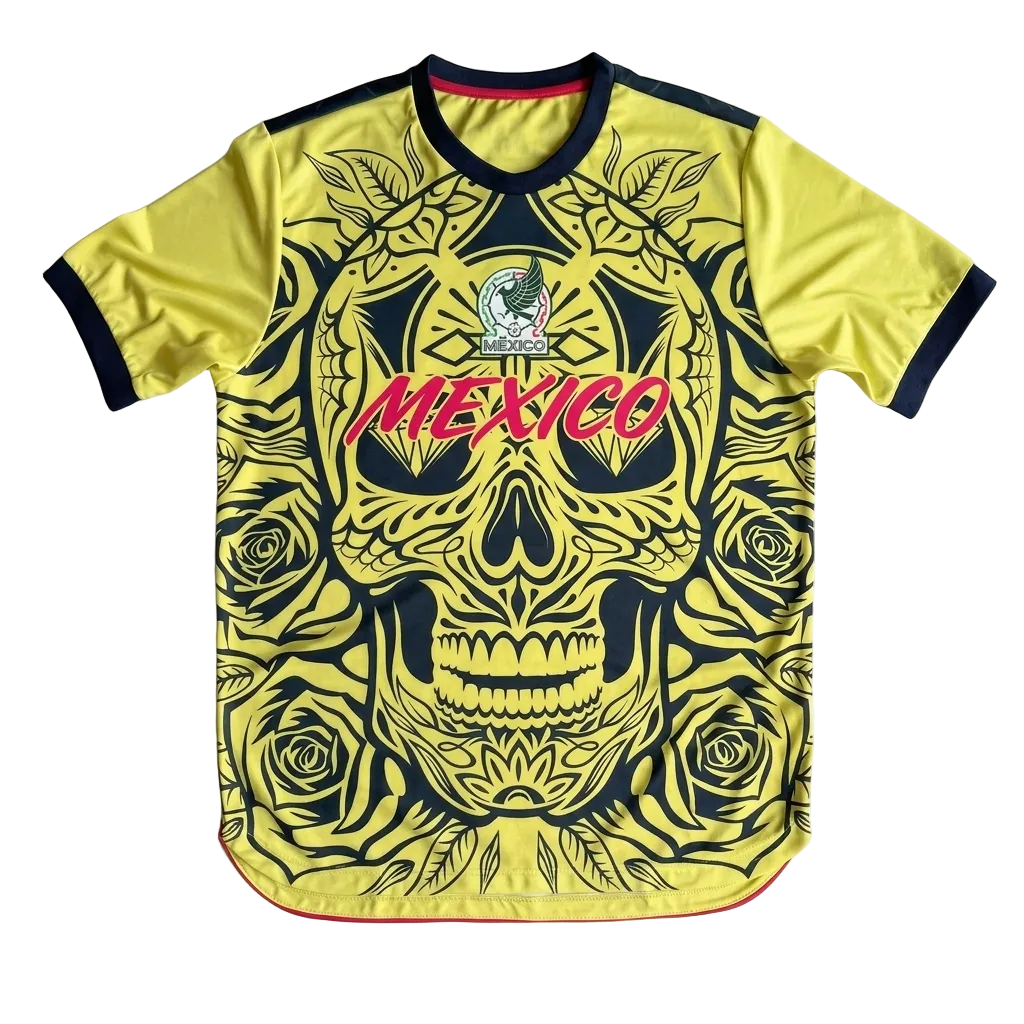 MEXICO "Dia De Los Muertos" SKULL HOME JERSEY WORLDCUP 2026 LOGO